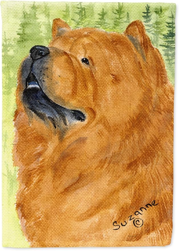 Caroline's Treasures SS7007GF Chow Chow Garden Flag Mailbox Flag Decorative Yard Flag Banner Outside Patio Artwork Yard Flower Beds, Garden Size, Multicolor