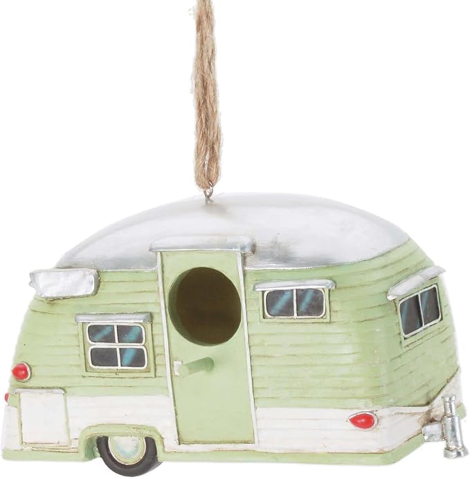 Spoontiques - Birdhouse - Garden Décor - Decorative Bird House for Yard and Garden Decoration - Hanging Novelty for Outdoor Patio - Trailer Birdhouse