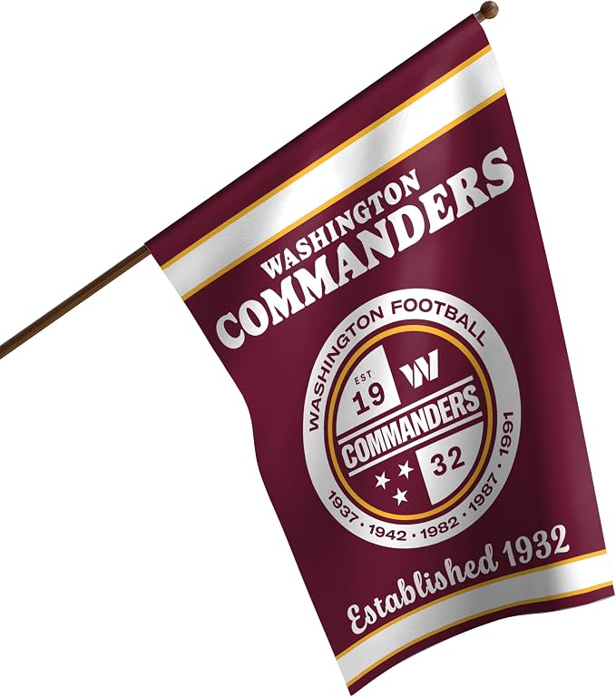 NFL Double Sided Team Logo Vertical Flag (40" x 28")