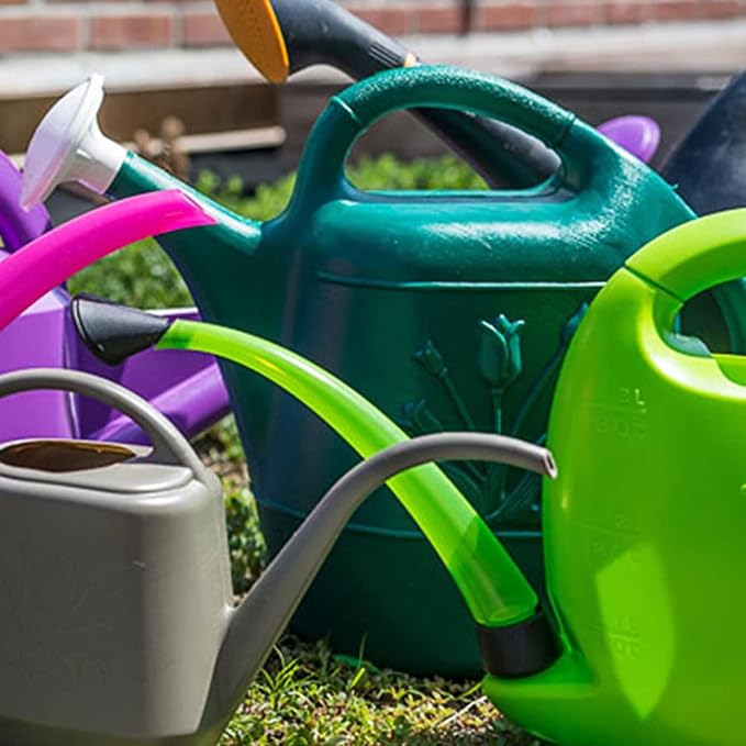 Union Products 63065 Indoor Outdoor 2 Gallon Plant Watering Can, Green (2 Pack)