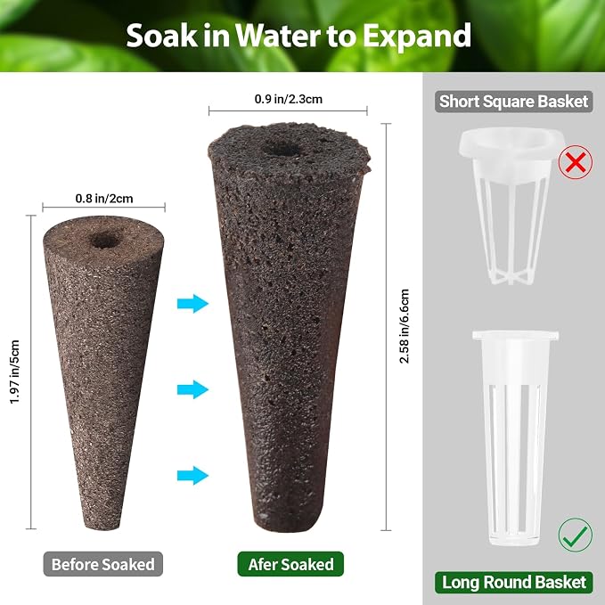 54 Pods Hydroponics Growing System Kit & 280 Pcs Hydroponic Pods Kit