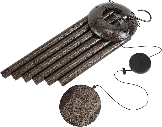 Large 40" Wind-Chimes-Outdoor-Deep-Tone, Soothing Melodic Tones Windchimes, Wind Chimes for Outside, Brown Memorial Wind Chime Best Gift for Mom Women Grandma Neighbors