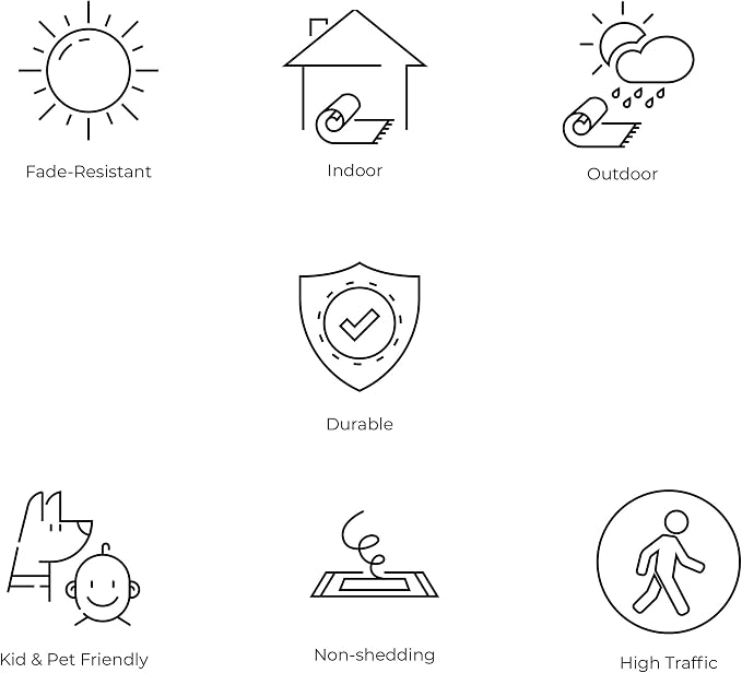 JONATHAN Y Boho Medallion Indoor Outdoor Round Area Rug 9 Ft Red/Taupe, Estrella Textured Weave for Backyard, Patio, Porch, Easy-Cleaning, High Traffic, Pet-Friendly, Non-Shedding (SMB105A-9R)