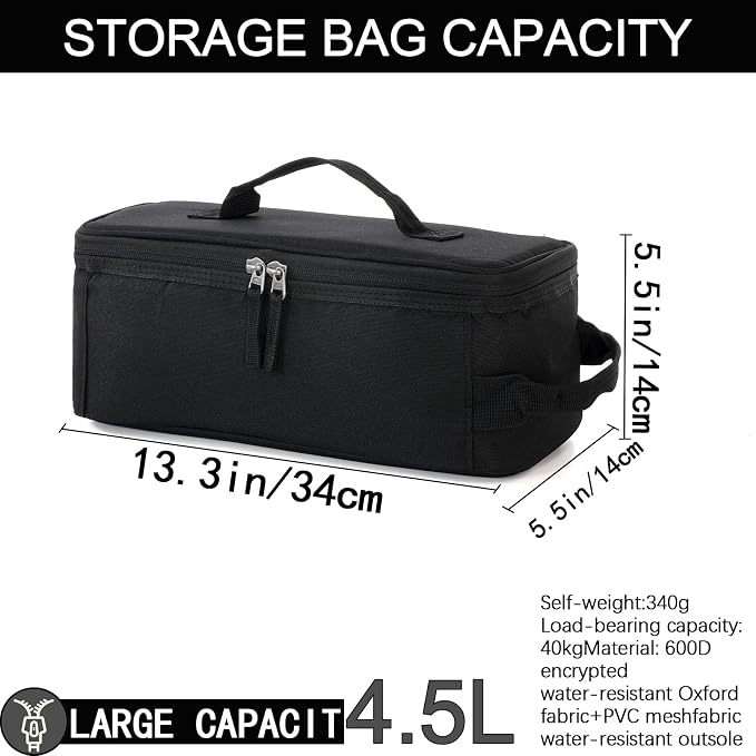 6L Camping Storage Bag, Tactical Camping Storage Bag | 600D is durable, waterproof, Suitable for camping, traveling, picnicking