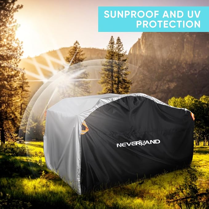 Neverland ATV Cover Waterproof Heavy Duty XL Universal Quad Cover Outdoor Storage Cover 4 Wheeler Rain Cover All Weather for Polaris Sportsman Yamaha Honda Kawasaki Quad Bike