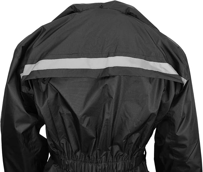 Nelson Rigg Solo Storm Rain Jacket, Waterproof, Breathable, and Packable (Black, Medium)
