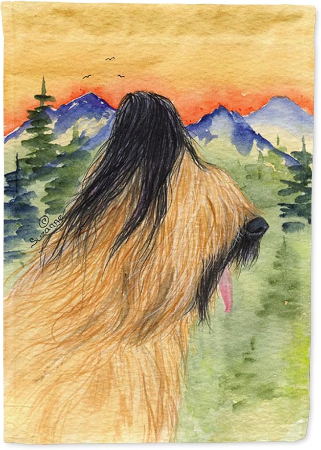 Caroline's Treasures SS8318GF Briard Garden Flag Mailbox Flag Decorative Yard Flag Banner Outside Patio Artwork Yard Flower Beds, Garden Size, Multicolor