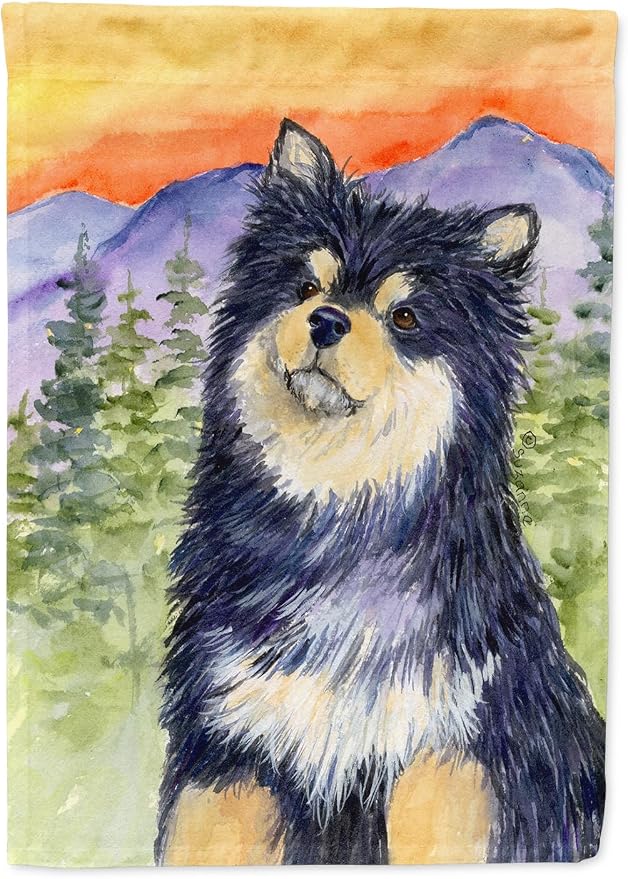 Caroline's Treasures SS1057GF Finnish Lapphund Garden Flag Mailbox Flag Decorative Yard Flag Banner Outside Patio Artwork Yard Flower Beds, Garden Size, Multicolor