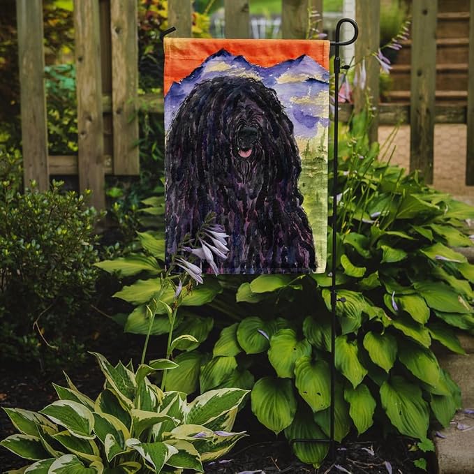 Caroline's Treasures SS8623GF Puli Garden Flag Mailbox Flag Decorative Yard Flag Banner Outside Patio Artwork Yard Flower Beds, Garden Size, Multicolor