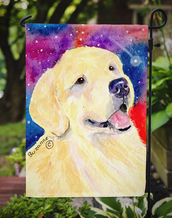 Caroline's Treasures SS8753GF Golden Retriever Garden Flag Mailbox Flag Decorative Yard Flag Banner Outside Patio Artwork Yard Flower Beds, Garden Size, Multicolor