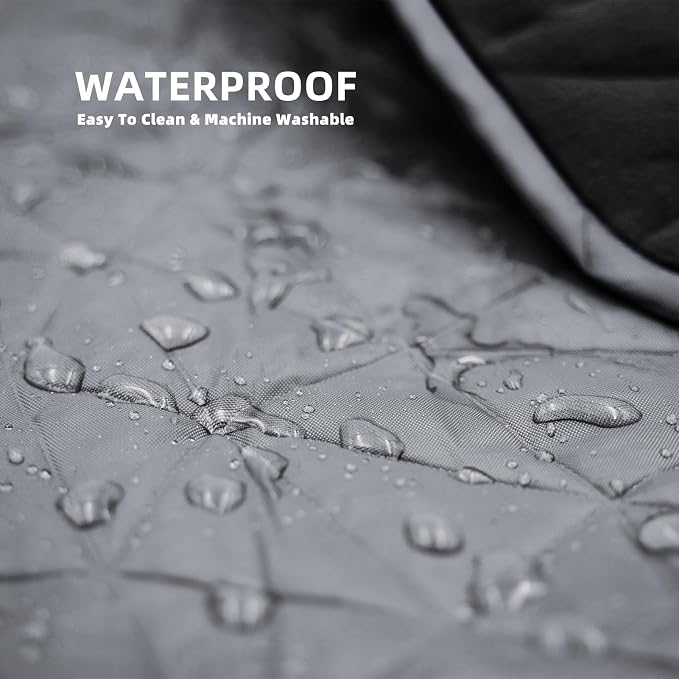Large Waterproof Outdoor Blanket Thick Fleece 80" x 58" | Windproof Stadium Blanket, Wearable Poncho, Machine Washable for Camping, Car, Pet, Picnics - Starry Gray