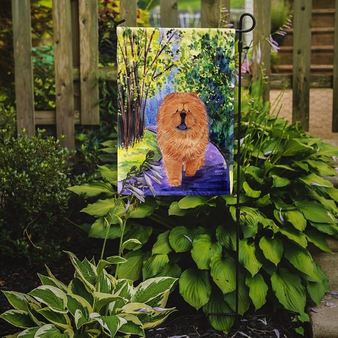 Caroline's Treasures SS7003GF Chow Chow Garden Flag Mailbox Flag Decorative Yard Flag Banner Outside Patio Artwork Yard Flower Beds, Garden Size, Multicolor