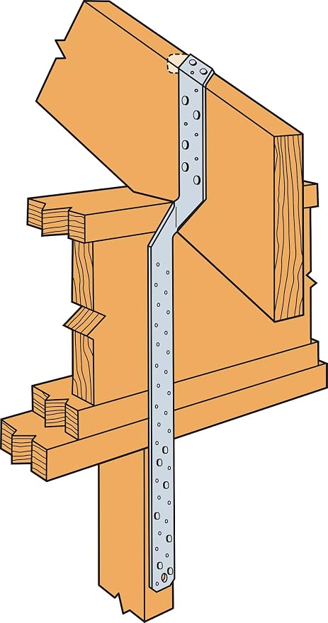 Simpson Strong-Tie MTS30 Medium Twist Strap - 30 in. Length, 54-mil Thickness, Zinc Galvanized 16-Gauge Steel Construction, Resists Moderate Uplift Loads