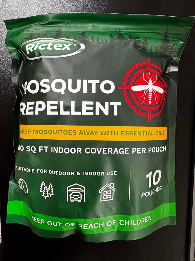 Mosquito Repellent Outdoor Patio Pouches: Natural Insect Deterrent with Citronella & Peppermint Oils - Safe for Kids & Pets - Ideal for Yard, Camping, Home & Indoor Use