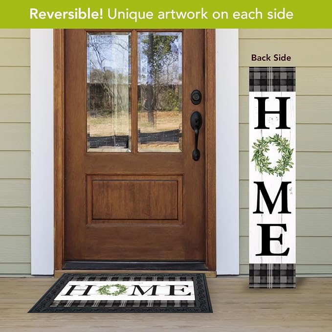 Briarwood Lane Everyday Double Sided Reversible Pine Porch Leaner 47x9.5 Farmhouse Home