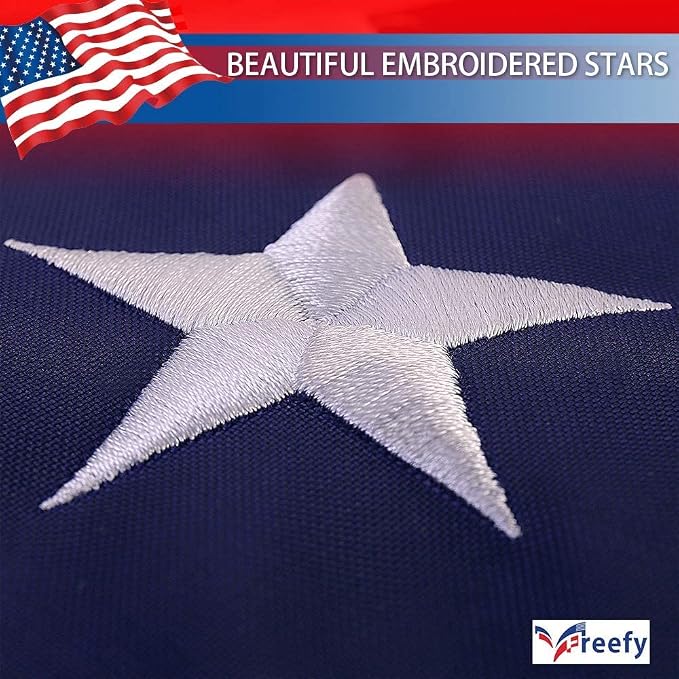 American Flag 2x3 ft Outdoor,US Outside 2x3,Heavy Duty Durable Nylon Outdoors Flags,Embroidered Stars,Sewn Stripes,Brass Grommets,Perfect for Indoor/Outdoor Use US USA Flags.（60cmx90cm）
