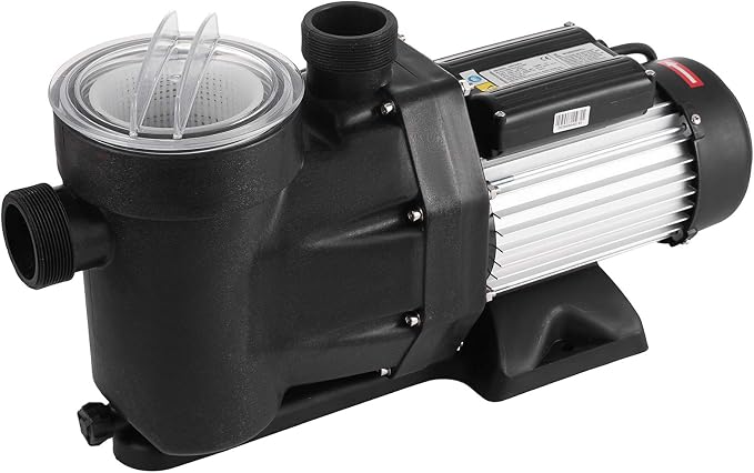 2.5HP Pool Pump Powerful 8880 GPH, Self Priming 110V Swimming Pool Pump, 1850W Single Speed In/Above Ground Pool Pumps for Pools, Spas, Hot Tubs, Fountains, and Water Circulation Systems