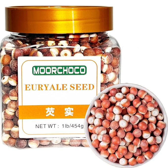 Euryale Seed（Qianshi）- Pure Natural Chinese Herbal Medicine-Dried Fox Nut-Gorgon Fruit-1lb/454g Used for making soup-芡实 (Euryale Seed)