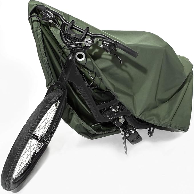 YardStash Bike Cover – Reflective Bicycle Covers for Outside Storage - Waterproof & Weatherproof Garden Tarp Shelters for Bikes, Trikes, 29ers, and Electric Bicycles