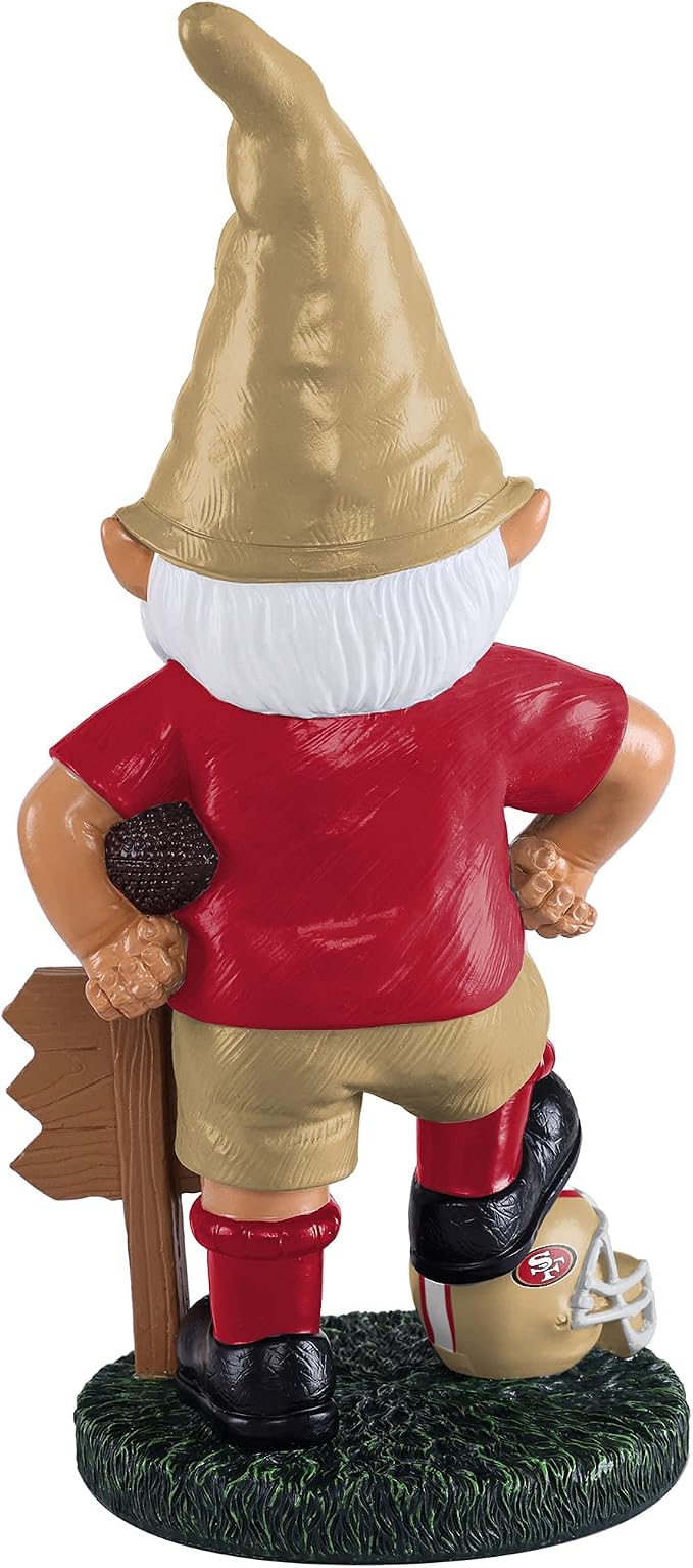 FOCO NFL Unisex-Adult NFL Team Logo Keep Off The Field Garden Statue Outdoor Gnome 8"