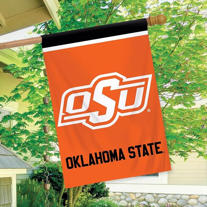 Briarwood Lane House Flag 40x28 For Outdoor Oklahoma State Cowboys NCAA Licensed House Flag