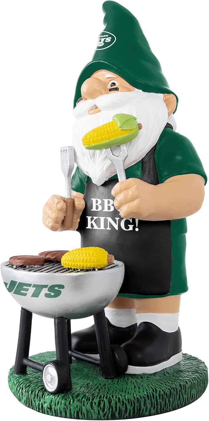 FOCO NFL Unisex-Adult NFL Team Logo Grill Garden Statue Outdoor Gnome 10"