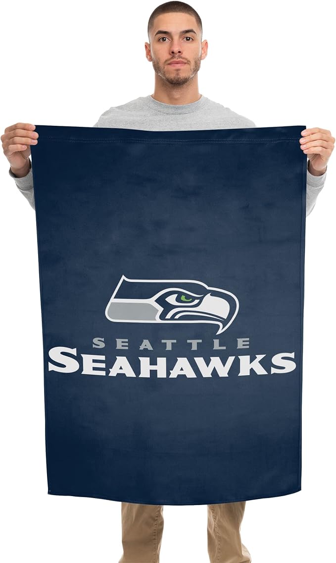 NFL Double Sided Team Logo Vertical Flag (40" x 28")