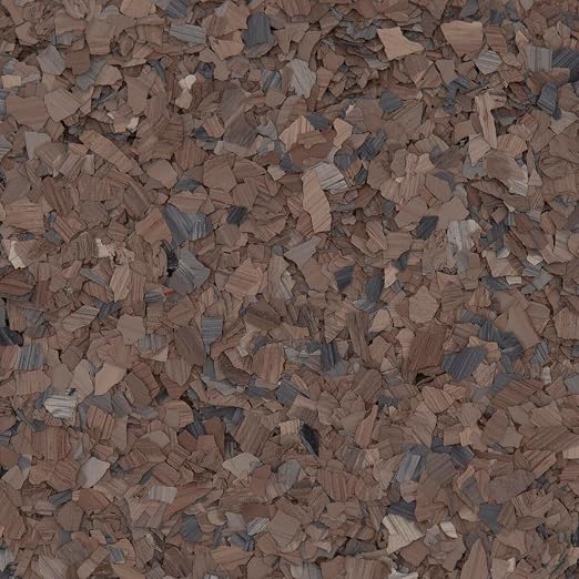 40 lb Box Decorative Chip Stone Flakes for Epoxy Floor Coating Protection/Enhancement for All Surfaces - for Garages, Basements, & More (Garnet)