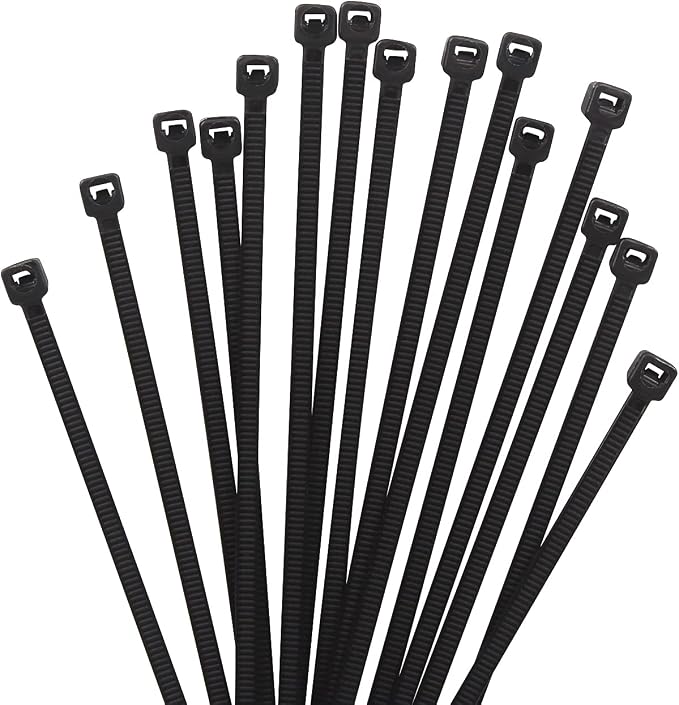 XINGO Black Cable Zip Ties 4 inch, 1000 PCS Industrial Nylon Zip Ties, Premium Self-Locking Nylon Zip Ties for Electronics Organizer,Home Office Garage Multiple Use