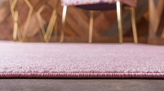 Unique Loom Trellis Frieze Collection Area Rug - Geometric (7' 10" Square, Light Pink/ Ivory)