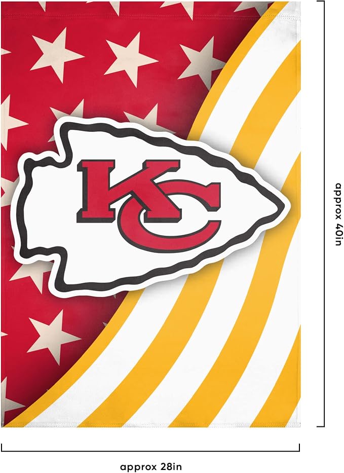 NFL Double Sided Team Logo Vertical Flag (40" x 28")