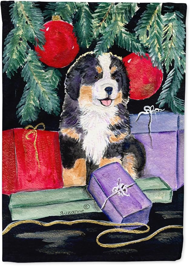 Caroline's Treasures SS8583GF Bernese Mountain Dog Garden Flag Mailbox Flag Decorative Yard Flag Banner Outside Patio Artwork Yard Flower Beds, Garden Size, Multicolor