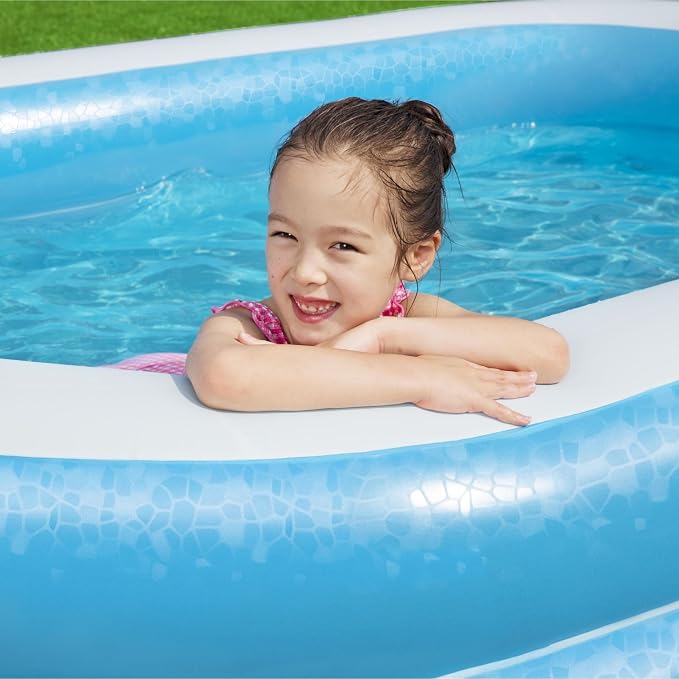 Bestway Toys Domestic Blue Rectangular Family Pool, 105.91 * 69.60 * 20.08