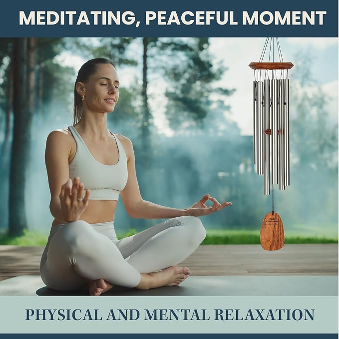 Woodstock Chimes Signature Collection, Woodstock Happy Birthday Chime, 22'' Famous Melodies Wind Chimes for Outdoor, Patio, Home or Garden Décor (Bday)
