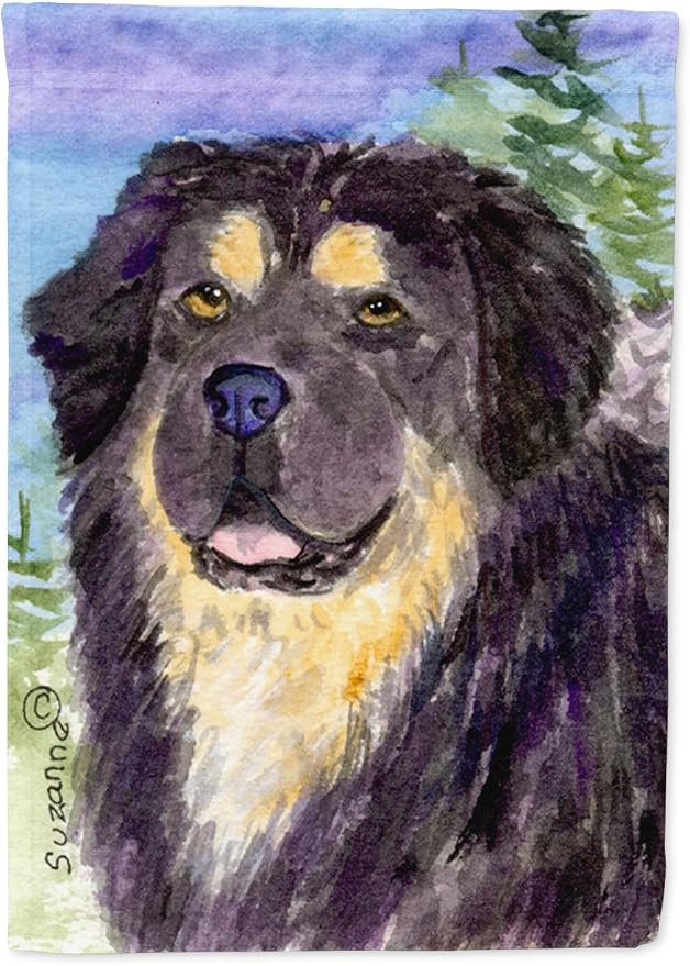 Caroline's Treasures SS8930GF Tibetan Mastiff Garden Flag Mailbox Flag Decorative Yard Flag Banner Outside Patio Artwork Yard Flower Beds, Garden Size, Multicolor