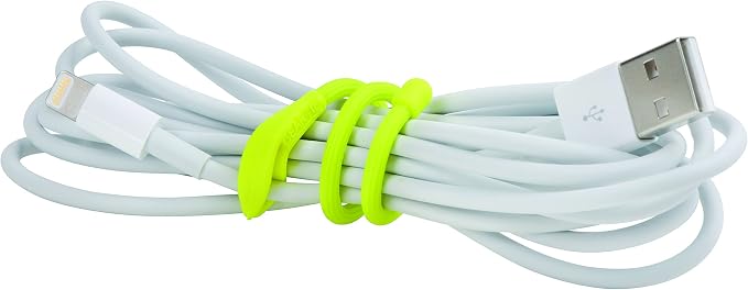 Nite Ize Gear Tie Cordable, The Orginal Reusable Rubber Twist Tie, 4 Pack, Made in the USA & GT3-4PK-31 Original Gear Rubber Twist Tie, 3" - 4-Pack, Bright Orange, 4 Count