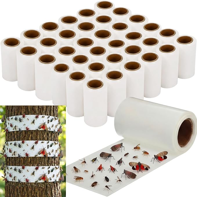 36 Rolls Tree Trunk Protection Wrap, 30 ft Each, Sticky Adhesive Strip for Outdoor Use