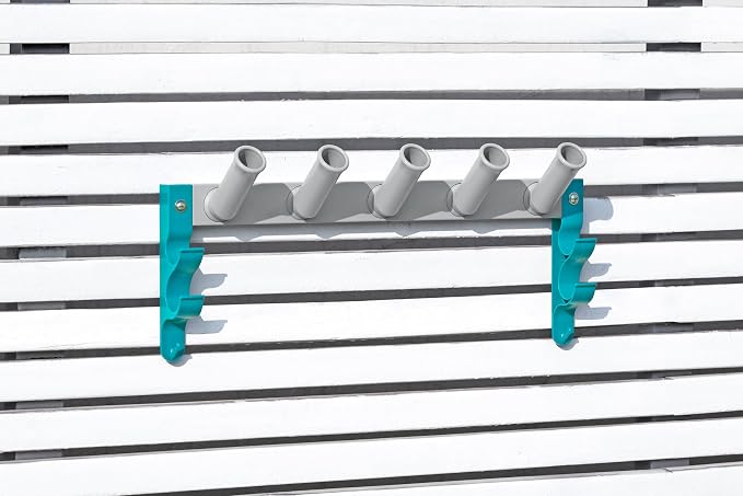 Bestway Storage for pool accessories: landing nets, brushes, vacuum cleaners, etc. Attachment hooks or screws