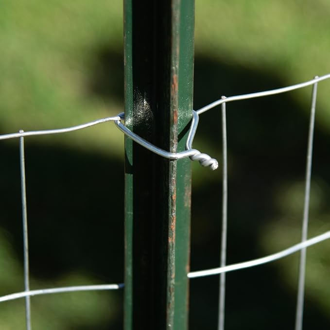 YARDGARD – SpeedyTie T‑Post Fence Wire Ties – 11 Gauge Galvanized Steel – Compatible with Power Drill EZ Twist Tool – For T‑Post Fencing | Chain Link Fence Attachment | Fast Installation