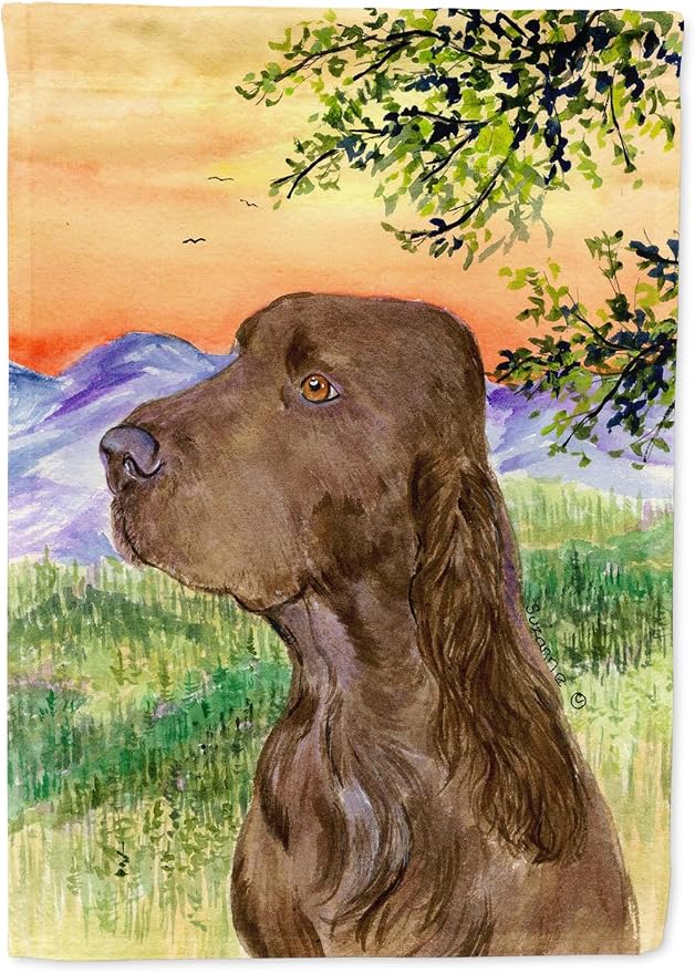 Caroline's Treasures SS1017GF Field Spaniel Garden Flag Mailbox Flag Decorative Yard Flag Banner Outside Patio Artwork Yard Flower Beds, Garden Size, Multicolor