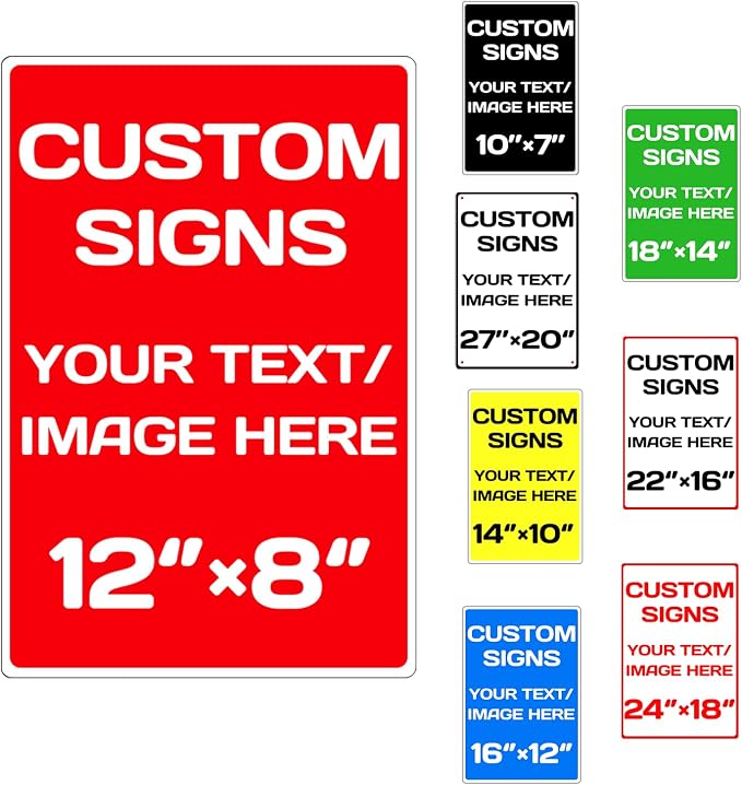 custom company signs,Aluminum Weatherproof Metal Sign Multiple Sizes Customize Personalized Text And picture Here,hazard sign,garden sign,custom door sign,Customised business signs