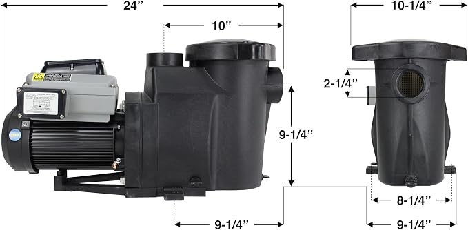 Pureline Rapids Inground Pool Pump, PL2516, 2 HP, Variable Speed Pool Pump, Premium Energy Efficiency and Programable Flexibility
