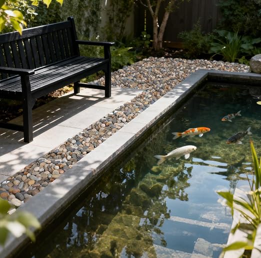 Pulovin 20 lbs River Rocks for Landscaping, 1"-2" Decorative Garden Stones for Plants, Flower Pots, Vase, Walkways, Yard, Natural Rocks for Aquarium, Fish Tank