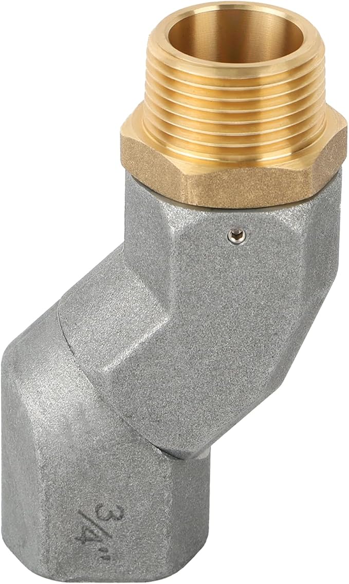 EVIL ENERGY 3/4" NPT Fuel Transfer Hose Swivel 360 Rotating Connector for Fuel Nozzle Multi Plane Swivel