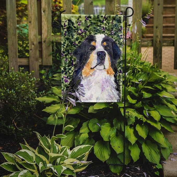 Caroline's Treasures SS8830GF Bernese Mountain Dog Garden Flag Mailbox Flag Decorative Yard Flag Banner Outside Patio Artwork Yard Flower Beds, Garden Size, Multicolor