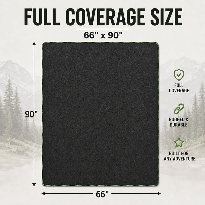 Wool Camping Blanket - 70% Wool Heavy-Duty Military Style Throw, Warm & Washable, Fire Retardant Cover for Emergency, Survival & Outdoor Use - Perfect for Camping, Car, Home & Hiking, Grey 66x90