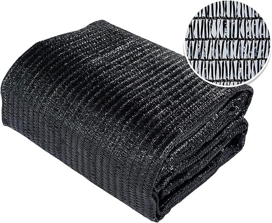 Agfabric SDR400812B 40% Sunblock Shade Cloth Cover with Clips for Plants 8’ X 12’, Black