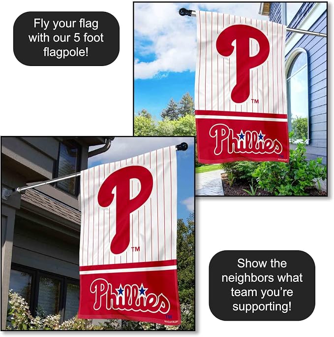 WinCraft Philadelphia Baseball Double Sided House Flag