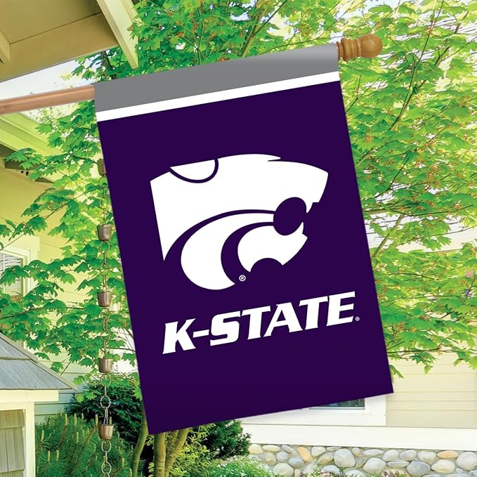 Briarwood Lane House Flag 40x28 For Outdoor Kansas State Wildcats NCAA Licensed House Flag