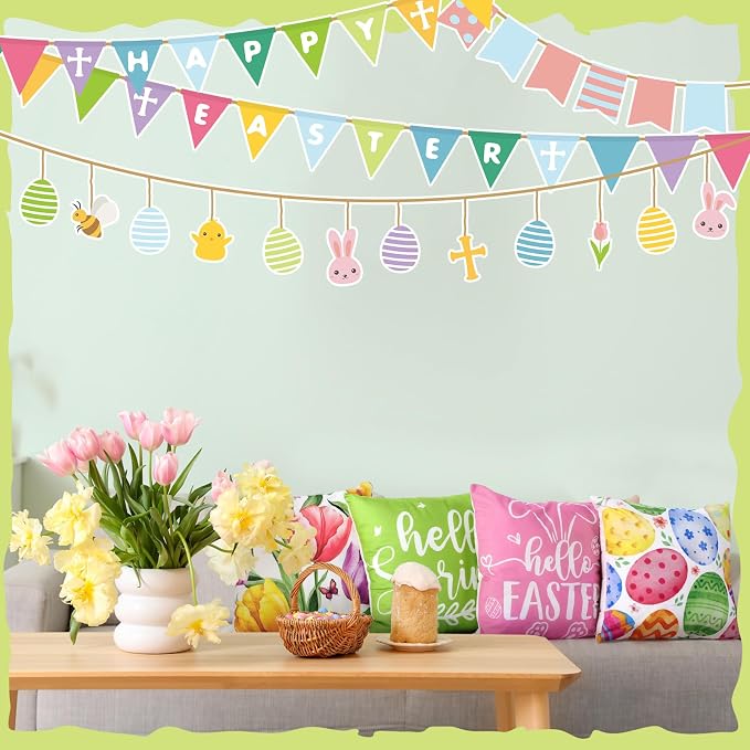 Mindsoft 20 Pcs Holiday Pillow Covers 18 x 18 Summer Pillow Cover 4th of July Fall Pillowcase Decorative Seasonal Cushion Case for Farmhouse Home Sofa(Holiday)